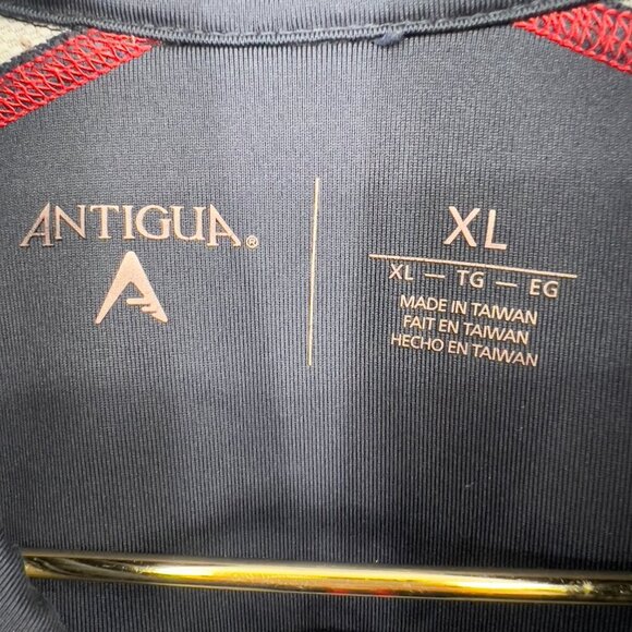 Antigua NFL Houston Texans Quarter-Zip Pullover – Men’s XL Navy/Gray - Picture 4 of 9